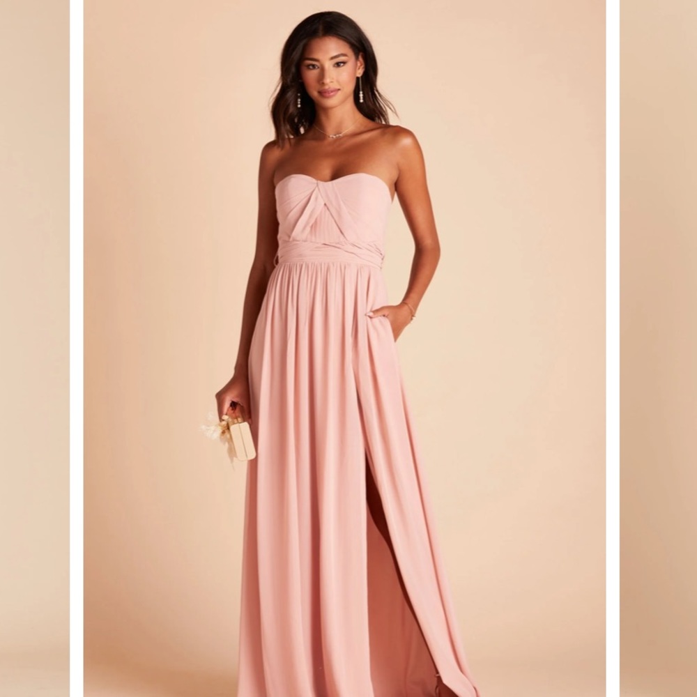 Dusty rose Grace dress by Birdy Grey in chiffon